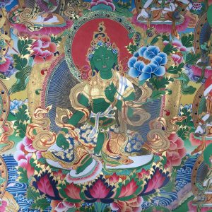 Green Tara Thanka